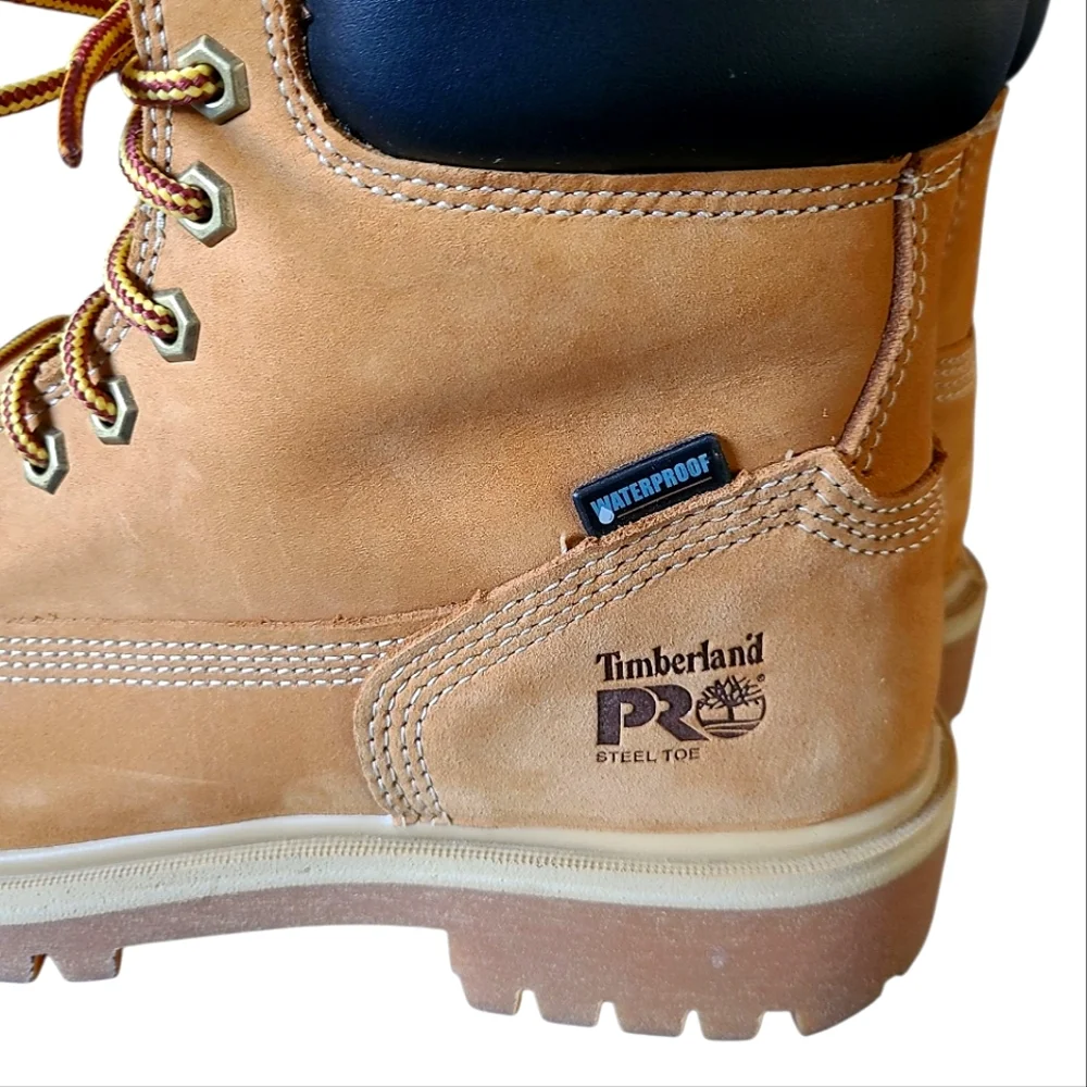 Women's Timberland Pro 6" Nubuck Work Boots Waterproof & Insulated Steel Toe 7.5 - Picture 7 of 15